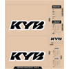 D'COR Visuals Stickerset Gabel Aufkleber Fork Decal KYB schwarz