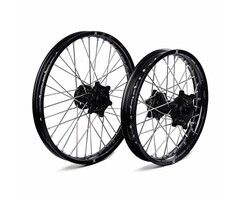 X-Grip Felgen Set für KTM Husqvarna GasGas schwarz - schwarz / Größe: 21'' x 1,60'' (vorne) & 19'' x 2,15'' (hinten)