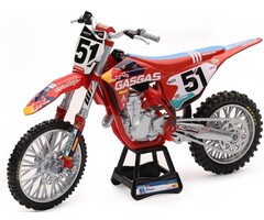 New Ray GasGas MC 450 F Red Bull #51 Justin Barcia Druckguss Motorradmodell im Maßstab 1:12
