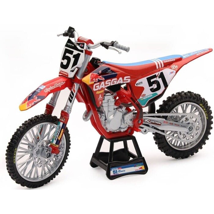 New Ray GasGas MC 450 F Red Bull #51 Justin Barcia Druckguss Motorradmodell im Maßstab 1:12