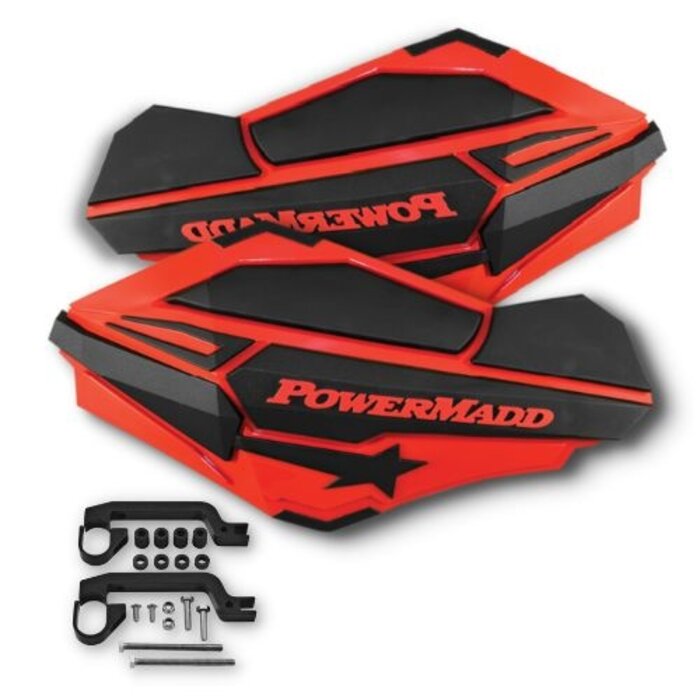 Powermadd Sentinel Handschützer Kit rot schwarz