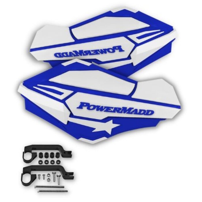 Powermadd Sentinel Handschützer Kit blau weiss