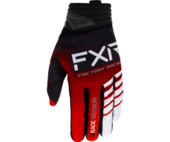 FXR Prime MX Handschuhe rot schwarz weiss