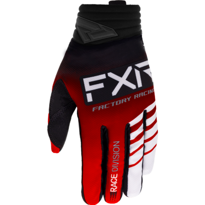 FXR Prime MX Handschuhe rot schwarz weiss