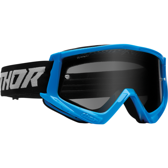 Thor MX Brille Combat Sand Schutzbrille Racer blau