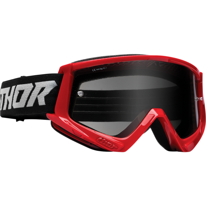 Thor MX Brille Combat Sand Schutzbrille Racer rot