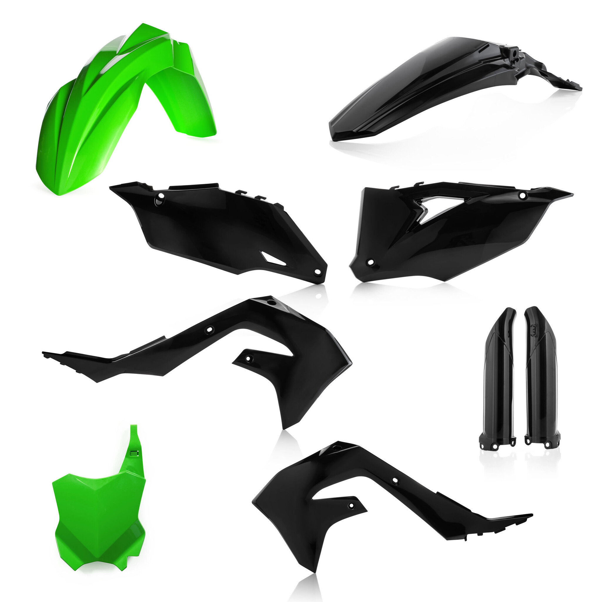 Acerbis Kawasaki Full Plastik Kit KX250F Bj. 21-23 / KX450F Bj. 20-23