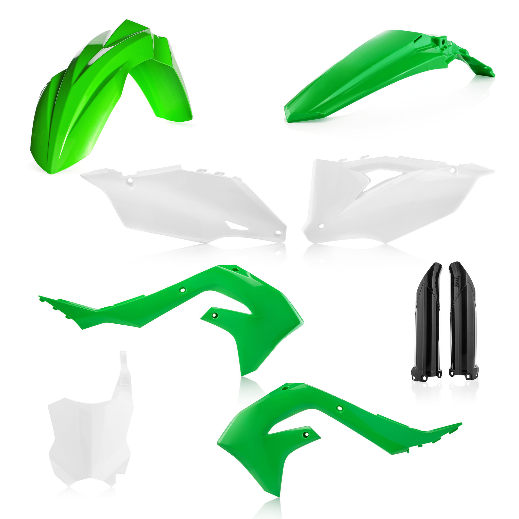 Acerbis Kawasaki Full Plastik Kit KX250F Bj. 21-23 / KX450F Bj. 20-23