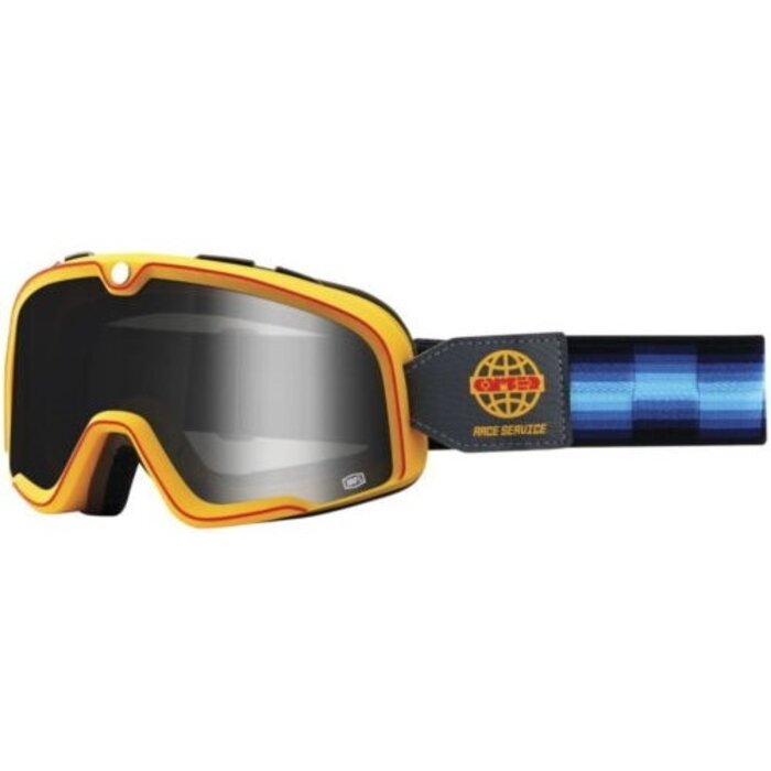 100 % Barstow Motorradbrille Race Service gelb