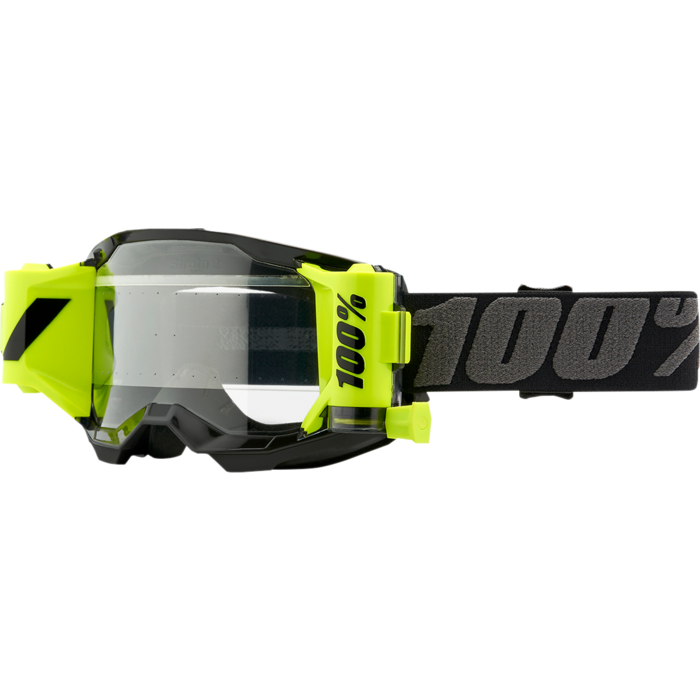 100 % MX Brille Strata 2 Forecast Clear Lens mit Roll Off System