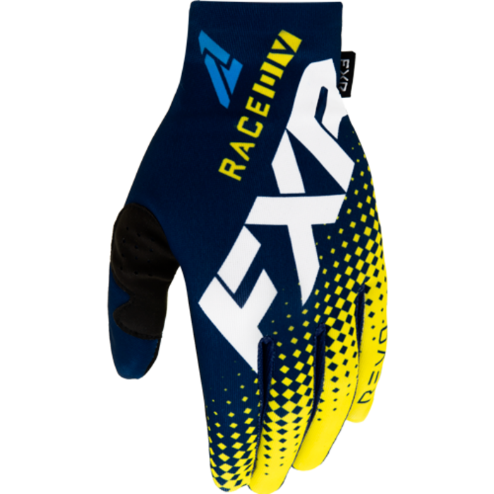 FXR Pro Fit Lite MX Handschuhe 22 midnight weiss gelb