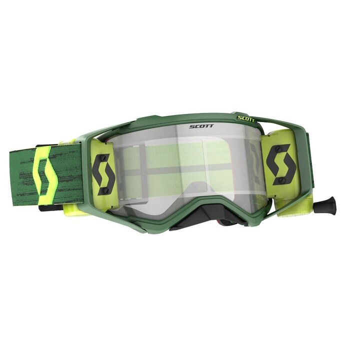 Scott MX-Brille Goggle Prospect WFS inkl. Roll Off System - grün gelb