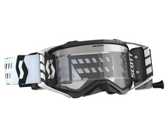 Scott MX-Brille Goggle Prospect WFS inkl. Roll Off System - weiss schwarz