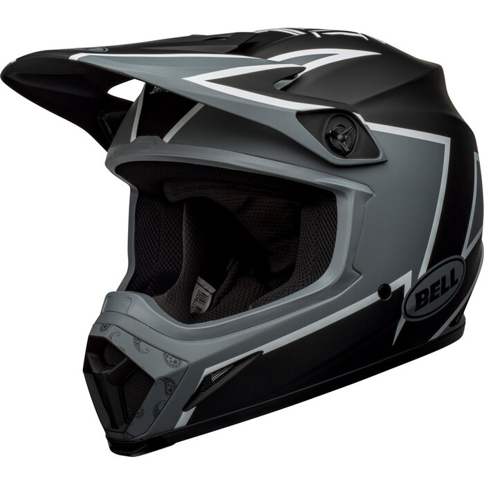 Bell MX-9 MIPS Twitch Helm Matte Black/Gray/White