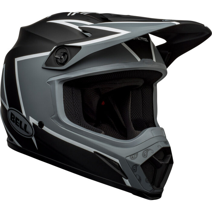 Bell MX-9 MIPS Twitch Helm Matte Black/Gray/White