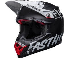 Bell Moto-9 S Flex Helm - Fasthouse Crew schwarz matt - weiß