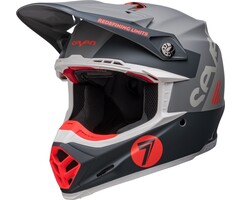 Bell Moto-9s Flex Seven Vanguard Helm - Matte Kohle/Orange
