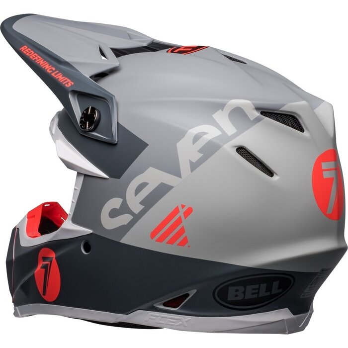 Bell Moto-9s Flex Seven Vanguard Helm - Matte Kohle/Orange