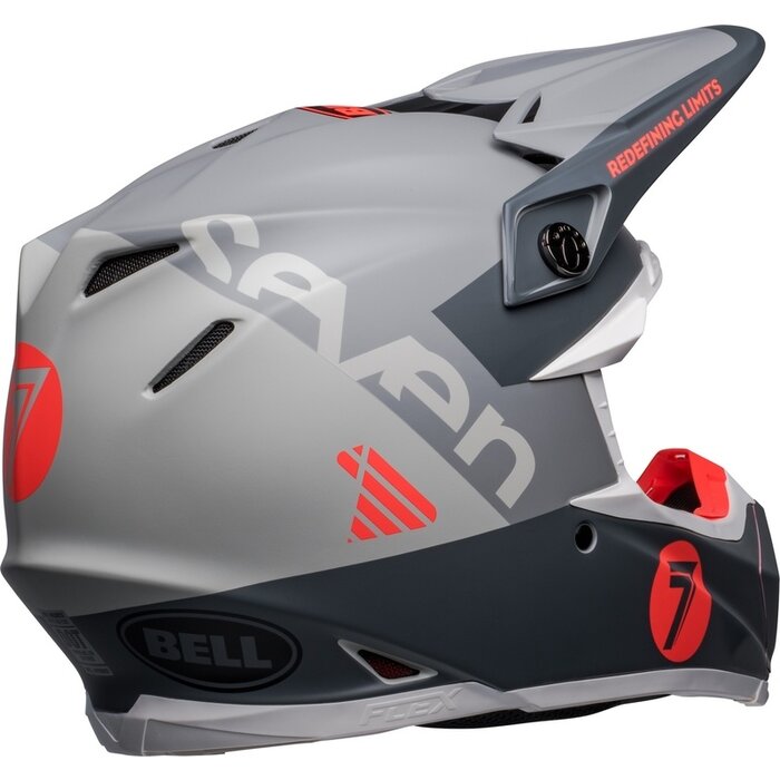 Bell Moto-9s Flex Seven Vanguard Helm - Matte Kohle/Orange