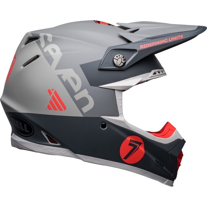 Bell Moto-9s Flex Seven Vanguard Helm - Matte Kohle/Orange