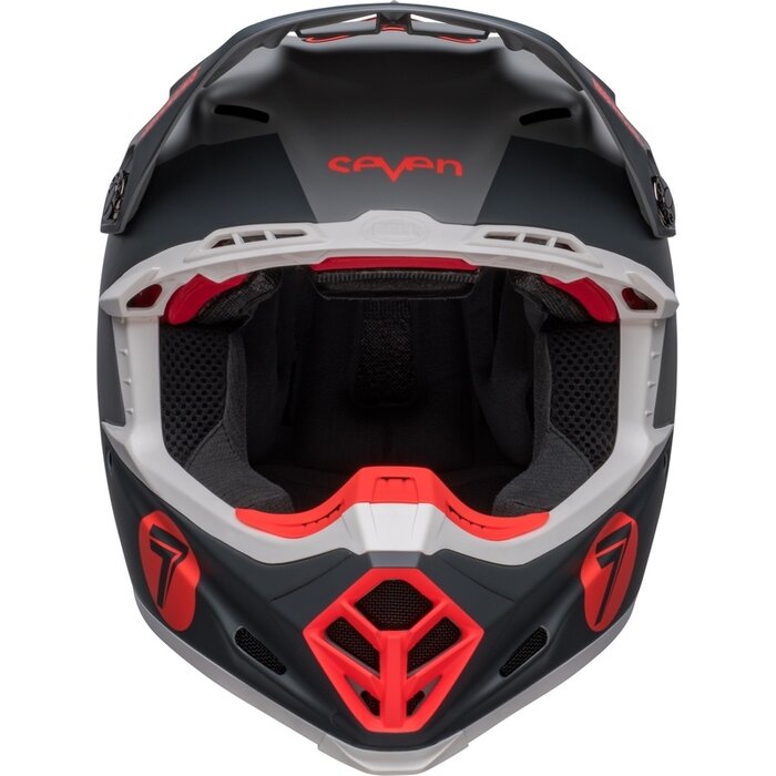 Bell Moto-9s Flex Seven Vanguard Helm - Matte Kohle/Orange
