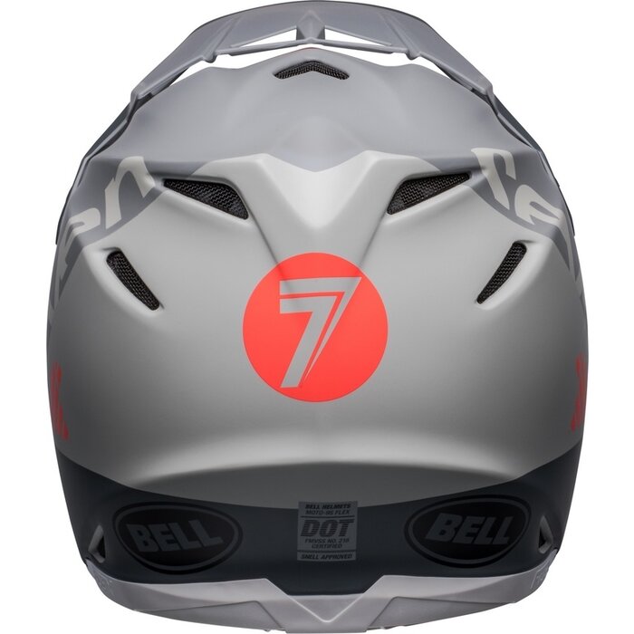 Bell Moto-9s Flex Seven Vanguard Helm - Matte Kohle/Orange