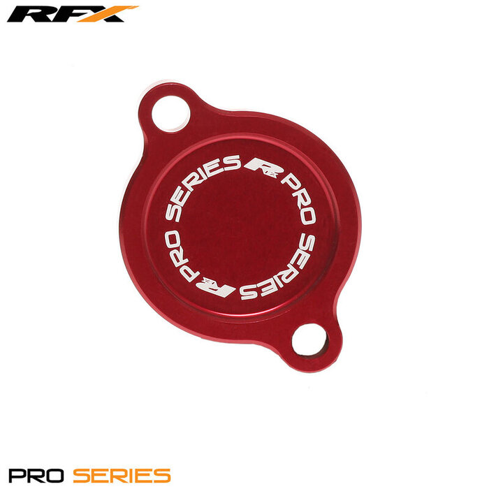 RFX RFX Pro Ölfilterdeckel (Rot) - Kawasaki KXF250