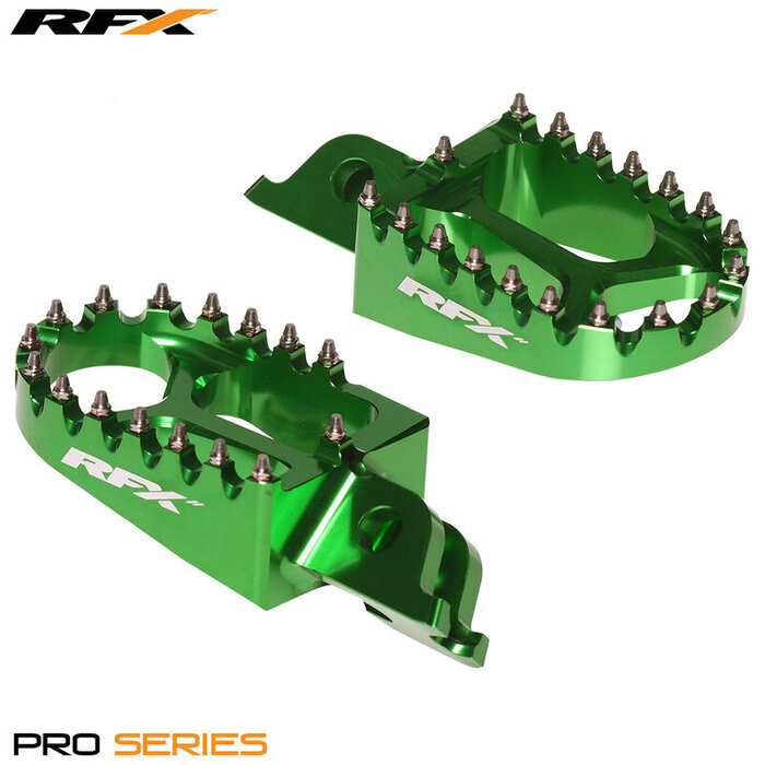 RFX RFX Pro Fußrasten (Grün) - Kawasaki KXF250/450