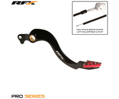 RFX RFX Pro ST Hinterradbremshebel (Harteloxiert Schwarz/Rot) - Honda CRF250 /450