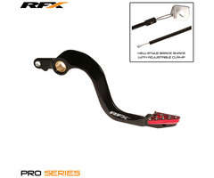 RFX RFX Pro ST Hinterradbremshebel (Harteloxiert Schwarz/Rot) - Honda CR250