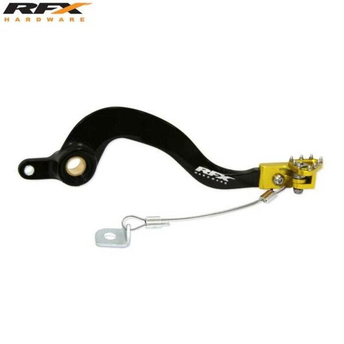 RFX RFX Pro ST Bremshebel hinten (Schwarz/Gelb) - Suzuki RMZ250/450