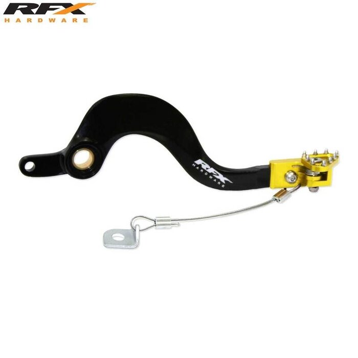RFX RFX Pro FT Bremshebel hinten (schwarz/gelb) - Suzuki RMZ250/450