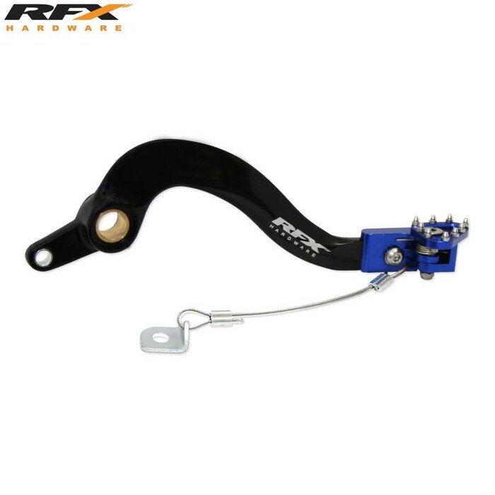RFX RFX Pro FT Hinterradbremshebel (Schwarz/Blau) - Yamaha YZF/WRF 450