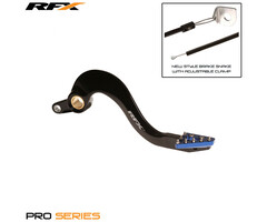 RFX RFX Pro ST Hinterradbremshebel (Harteloxiert Schwarz/Blau) - Yamaha YZF/WRF 450