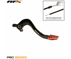 RFX RFX Pro ST Hinterradbremshebel (Harteloxiert Schwarz/Orange) - KTM85