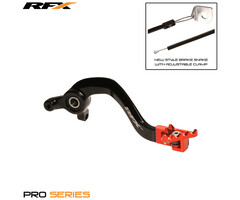 RFX RFX Pro FT Hinterradbremshebel (Schwarz/Orange) - KTM SX65