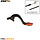 RFX Pro ST Hinterradbremshebel (Harteloxiert Schwarz/Orange) - KTM65