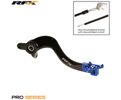 RFX RFX Pro FT Hinterradbremshebel (Schwarz/Blau) - Husqvarna TC65