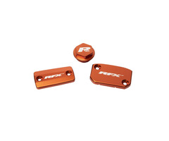 RFX RFX Pro Satz Behälterabdeckung  (Orange) - KTM SX/SXF (Brembo-Bremse und Magura-Kupplung)