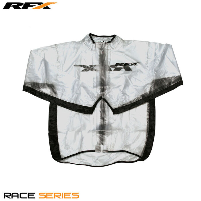 RFX RFX Sport Regenjacke (Transparent/Schwarz) Größe Jugend Größe S (6-8)