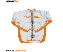RFX RFX Sport Regenjacke (Transparent/Orange) Größe Jugend Größe S (6-8)
