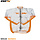 RFX Sport Regenjacke (Transparent/Orange) Größe Jugend Größe S (6-8)