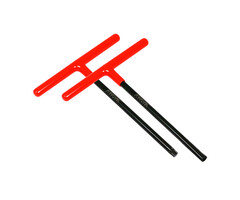RFX RFX Pro Satz T-Stange (Schwarz/Orange) Standardlänge mit Gummigriff - KTM & Husqvarna 6mm/T45