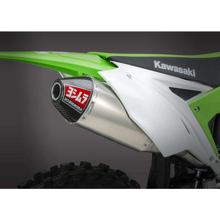 Yoshimura 757132 - YOSHIMURA USA RS4 Full Exhaust System Stainless Steel/Aluminium Exhaust Kawasaki KX250 F Bj.17-20