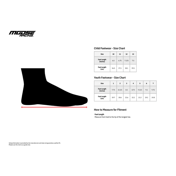 Moose Racing Kinder Offroad Cross Stiefel M1.3 schwarz weiss