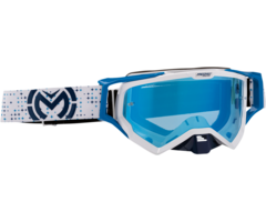 Moose Racing XCR Pro Stars MX Enduro Brille weiss