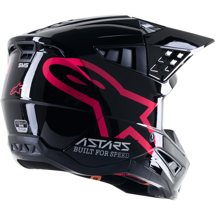 Alpinestars SM5 Corp Motocross Helm schwarz pink