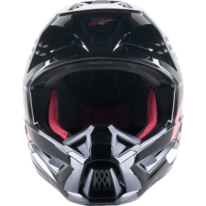 Alpinestars SM5 Corp Motocross Helm schwarz pink