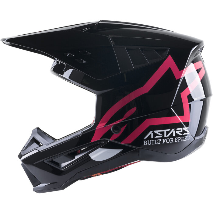Alpinestars SM5 Corp Motocross Helm schwarz pink