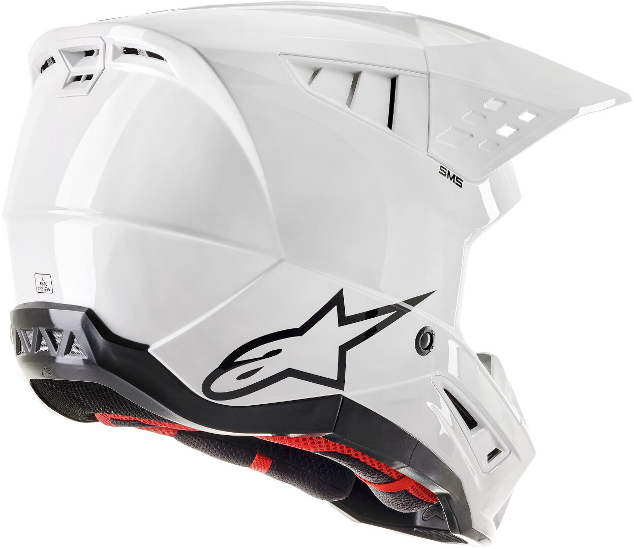 Alpinestars SM5 Solid Motocross Helm weiss